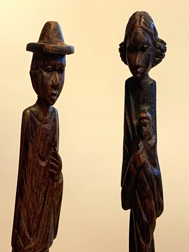 Paar afrikanische holzfiguren - paar,