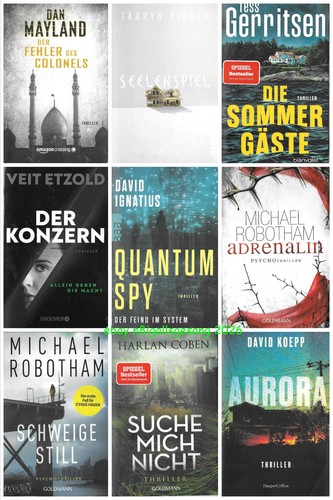 Bücherpaket thriller - 9x,