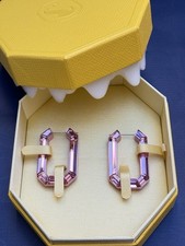 Swarovski Lucent Creolen Rosa