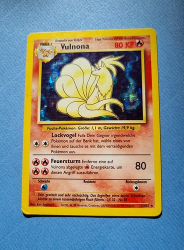 Pokemon karte holo vulnona - karte,