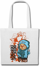 Tasche Umhängetasche KLEINER ESKIMO BÄR MIT FISCH AUF DER MÜTZE ITALO EISZEIT IG