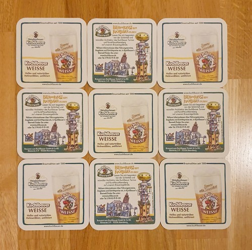 9x bierdeckel brauerei - 9x,