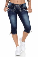 Damen Capri Jeans Shorts