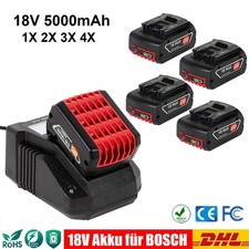 für Bosch 18V Akku GBA GSB GSR BAT618 BAT609 BAT622 2607337070 5Ah Ladegerät NEU