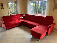 rotes Sofa zu verschenken; 15 Jahre alt - gut erhalten; Maße 320 x 230cm x 160cm