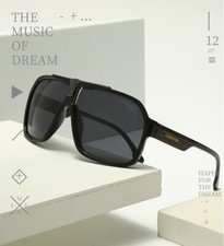 Herren Frame Carrera Sonnenbrille Damen Matte Retro Brille Mode UV400 Glasses DE