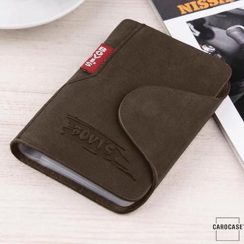 Edles kreditkarten leder etui - leder,