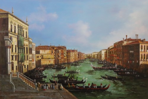 Handgemalt ölgemälde 60x90 - handgemalt,