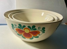 VEB Torgau Steingut 3teiliger Schüsselsatz  ISA 3 - 5