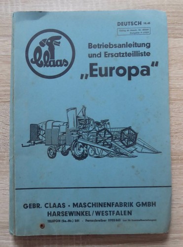 Claas mähdrescher europa - claas,