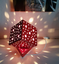 Lampe"Würfel" roter