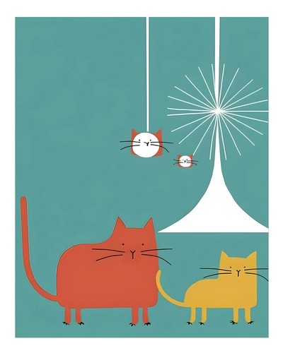 Charmante katzen wandkunst - charmante, katzen-wandkunst