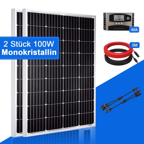 12v solarmodul 200w solarpanel - solarmodul,
