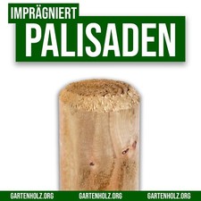Palisade Pfosten Beetumrandung Rasenkante Beeteinfassung Holz KDI rund stumpf