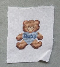 Stickbild ohne rahmen teddy - ohne,