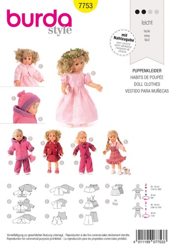 Schnittmuster kleid burda 7753 - kleid,