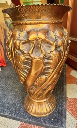 Große kupfer bodenvase 51 - große,
