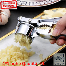 4*1 Knoblauchpresse | robust rostfrei für müheloses Pressen - Neu hohe Qaulität