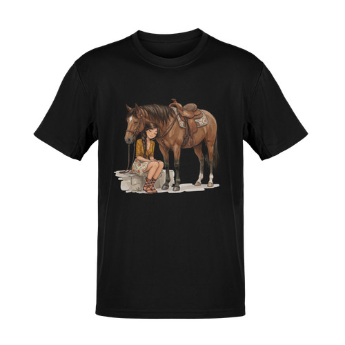 Shirt pferdemädchen - t-shirt,
