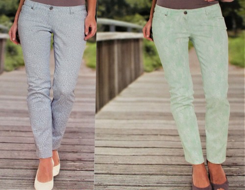 Damen stretch hose bedruckt - damen,