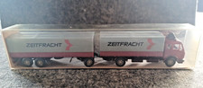 Wiking - 24455 - 1:87 - MB 1632 Pritschenfernlastzug "Zeitfracht" - OVP,unbespie