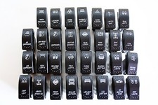 LED 12V 24V Kippschalter Wippschalter Schalter Symbol Auto Boot KFZ LKW ON OFF