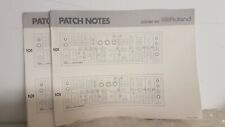 ROLAND SYSTEM 100 PATCH NOTES / 10 BLATT 
