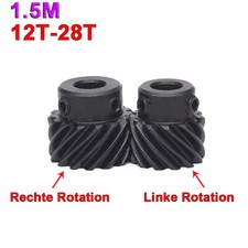Helical Getriebe Zahnrad 1.5M Motor Spiral Devel Gear 45#Links Und Rechts Drehen
