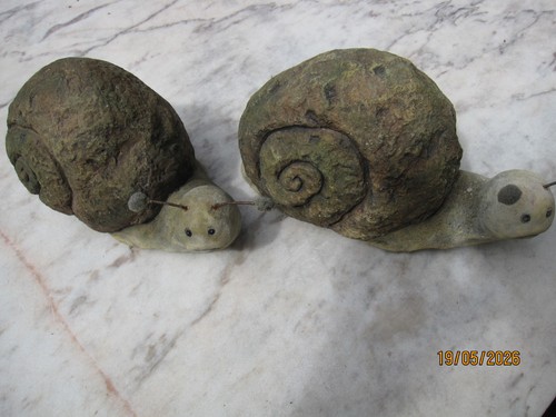 Deko figuren schnecke grau - 2,