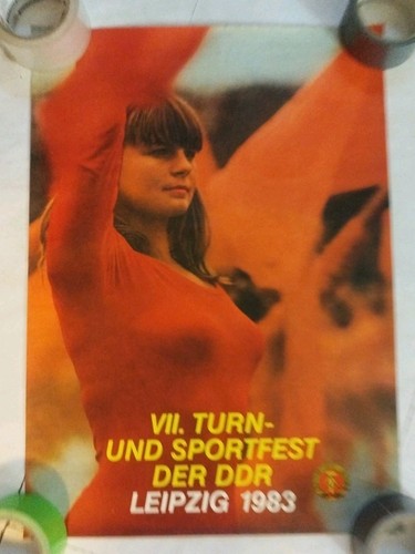 Ddr plakat turn und - ddr,