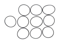 Märklin 7152 Haftreifen, 10 Stück, ca. 13,0 mm Durchmesser, Spur H0, NEU