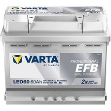 VARTA PROFESSIONAL EFB LED60 Starterbatterie 12V 60Ah 640A/EN B13 Batterie