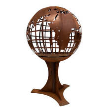 Globus auf Standfuss - Edelrost Weltkugel Fazinierende Garten-Dekoration