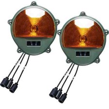 2XFront Composite Light Amber for Ford Mutt M151A1 Willys Jeep,Humvee,M35,M809