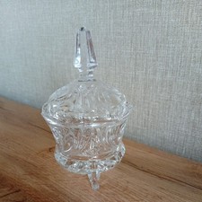 Zuckerdose mit Deckel Kristall