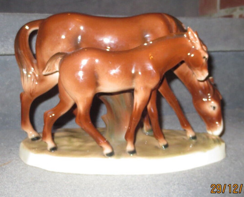 Keramik figur pferde - figur,