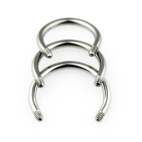 2er set piercing hufeisen - set,