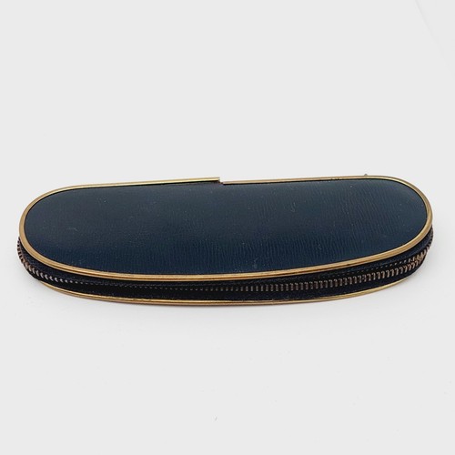 Vintage leder etui - vintage,