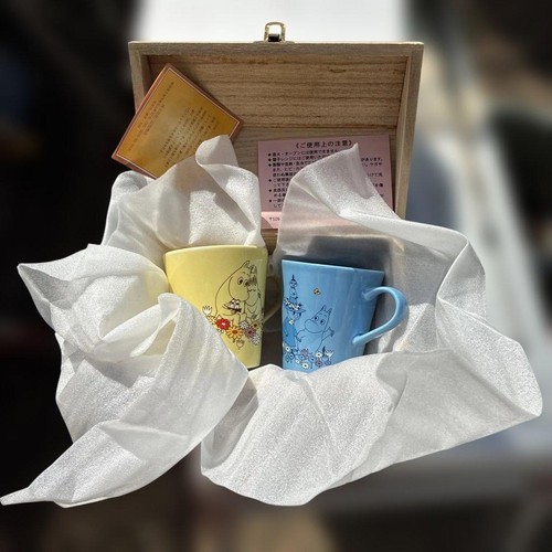 Mumin becher mit holzbox - becher,