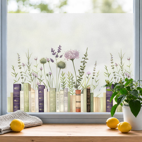 Fensterfolie blickdicht blumen - fensterfolie,