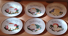 6 Käseteller 2 Edelpilz  2 Tilsiter  1 Emmentaler  1 Edamer , Keramik, dekorativ
