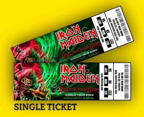 Iron maiden world tour - maiden, 2026
