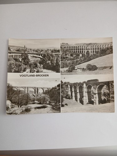 Postkarte vogtland brücken - vogtland,