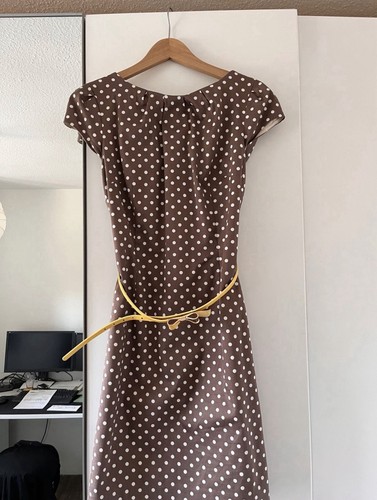 Comma kleid braun mit punkten - comma,