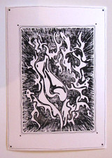 Original Linoldruck "Abstrakte