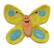 PAMPERS Schmetterling Schmusetuch Schnuffeltuch Kuscheltuch gelb & türkis orange