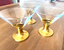 Gold Feinarbeit..3 martini Gläser, auch für Konfekt, Zucker z Tee oder Blüte