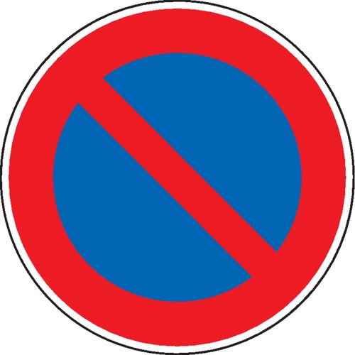 Verkehrsschild eingeschr