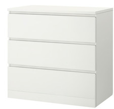 MALM Kommode weiß 3