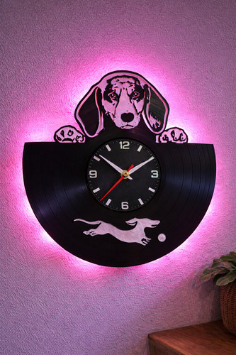 Vinyl wanduhr schallplatte - vinyl,